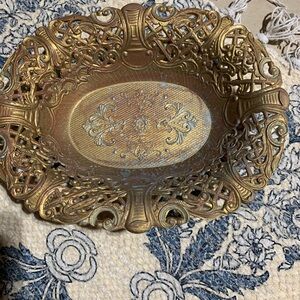 Italian brass vintage tray